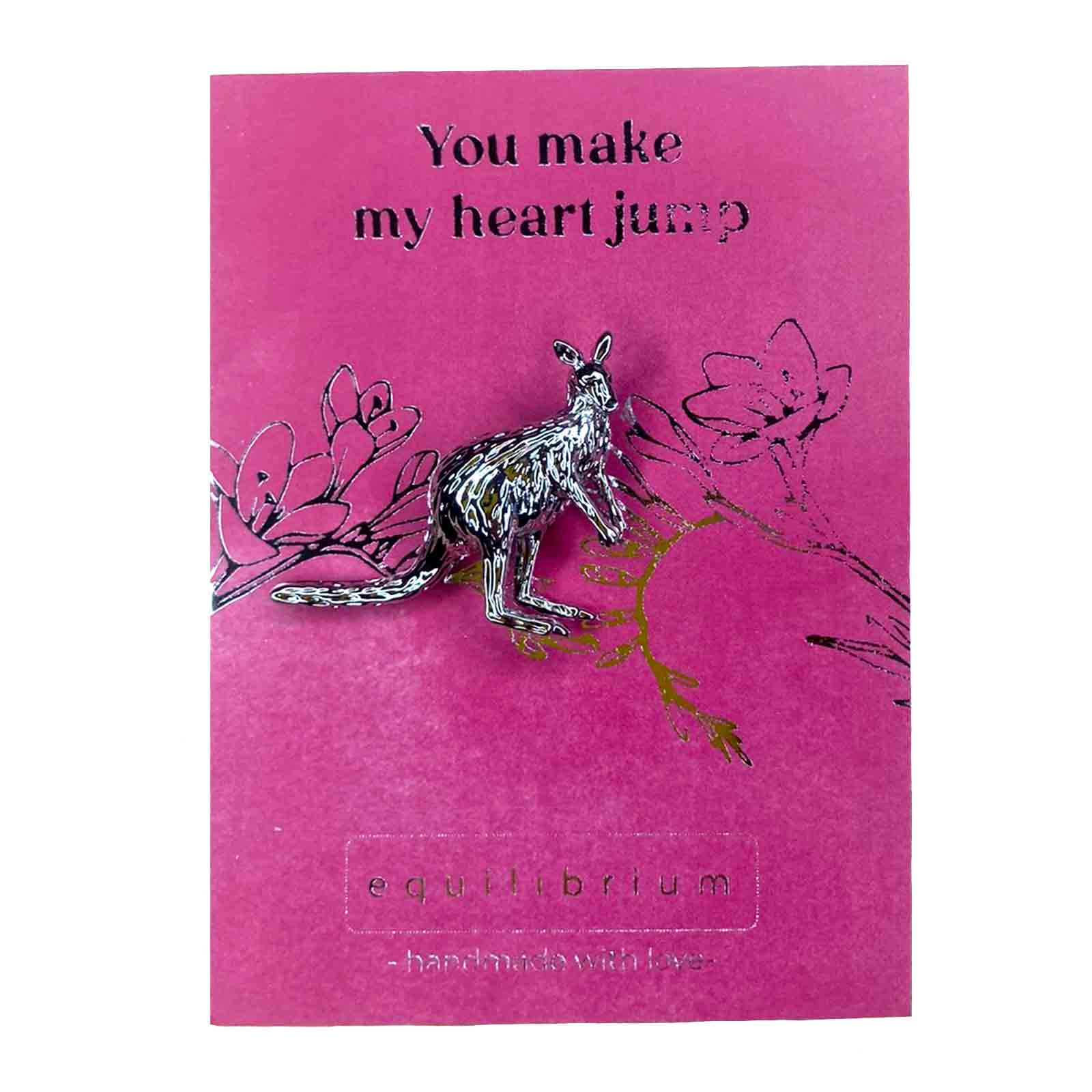 Australian Fauna Lapel Pin Brooch Badge Kangaroo