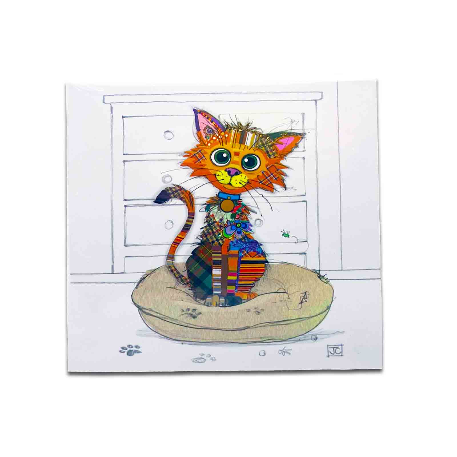 Kimba Kitten Bug Art Kook Hardcover Memo Pad with Pen