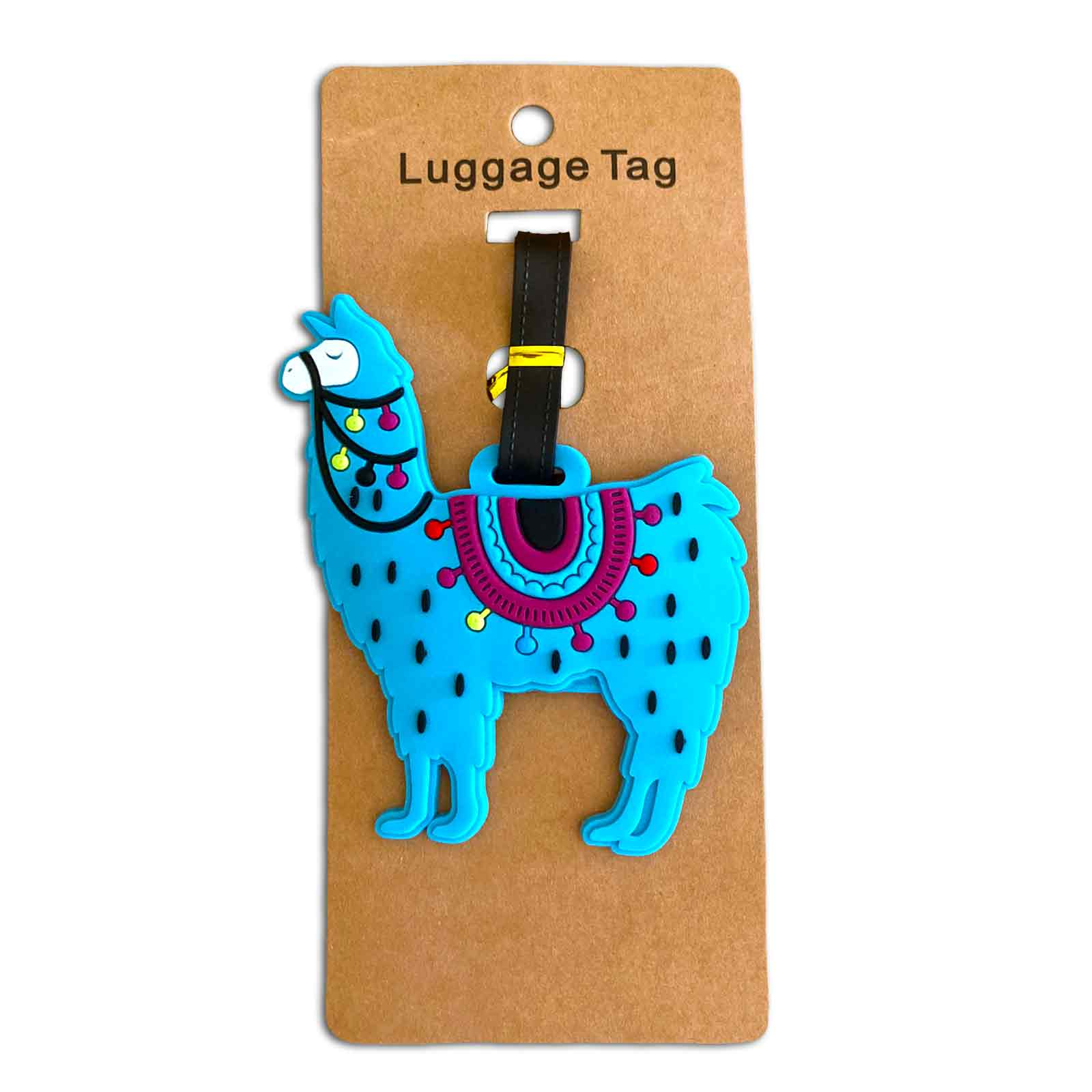 Llama Rubber Luggage Bag Tag