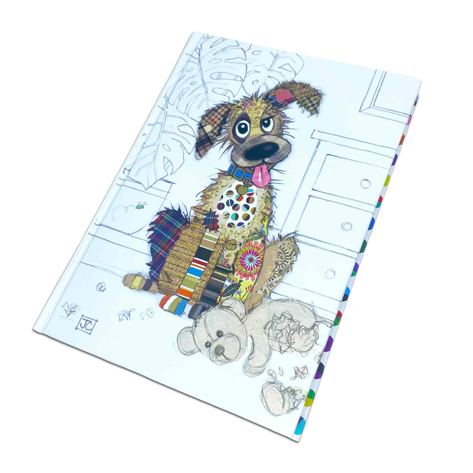 Murphy Mutt Bug Art Kooks A5 Hardcover Notebook