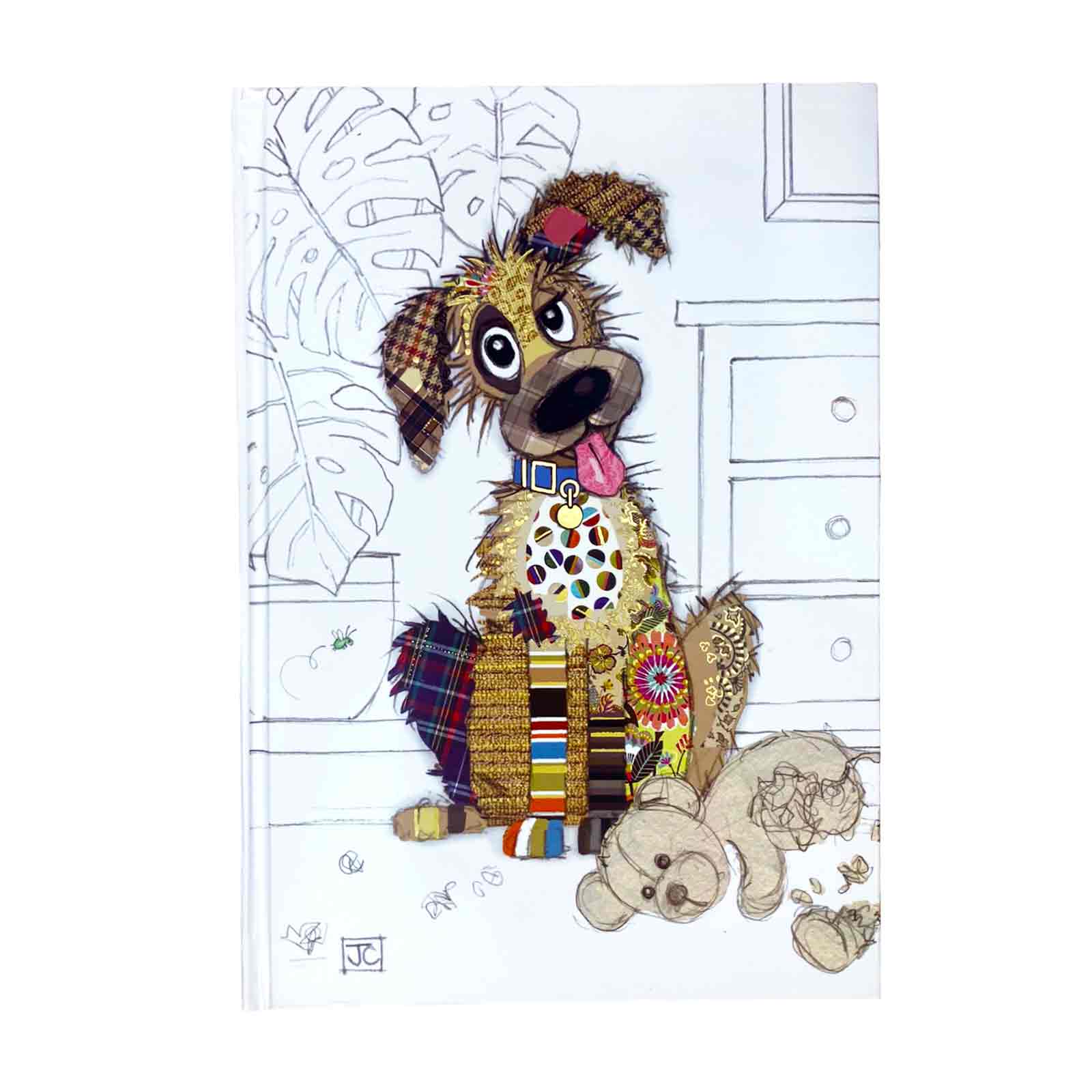 Murphy Mutt Bug Art Kooks A5 Hardcover Notebook