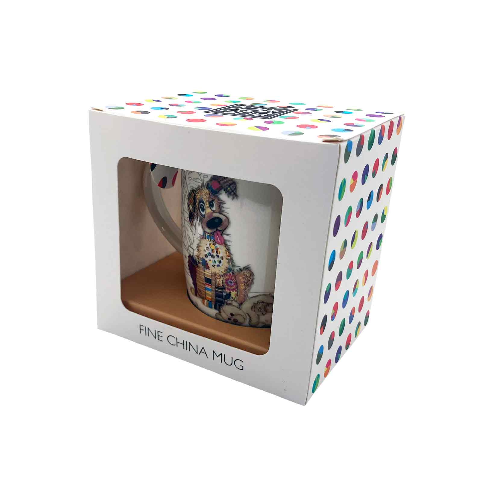 Murphy Mutt Bug Art Kooks Fine China Boxed Coffee Mug