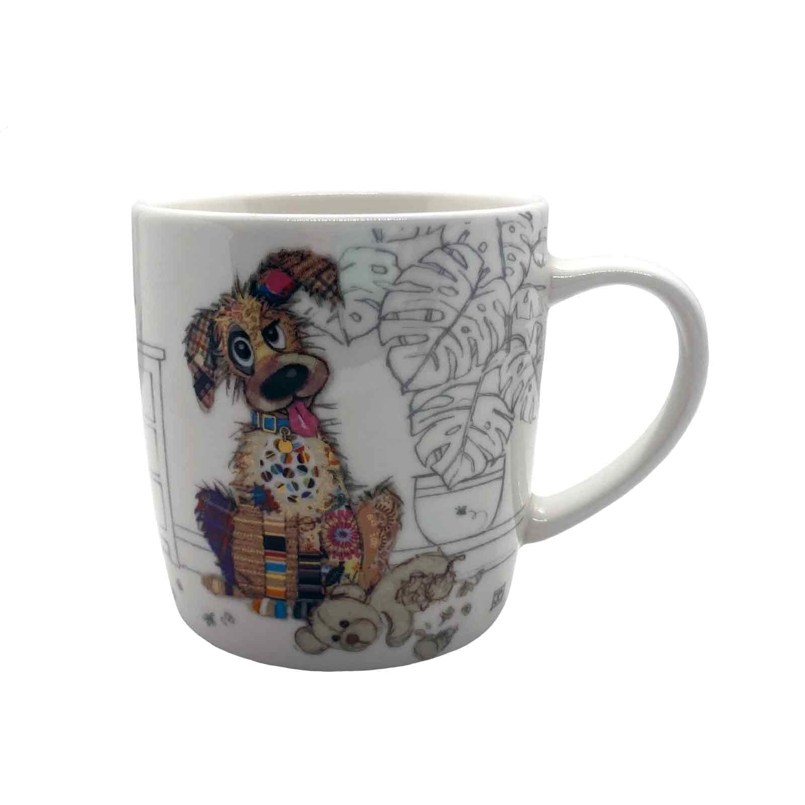 Murphy Mutt Bug Art Kooks Fine China Boxed Coffee Mug
