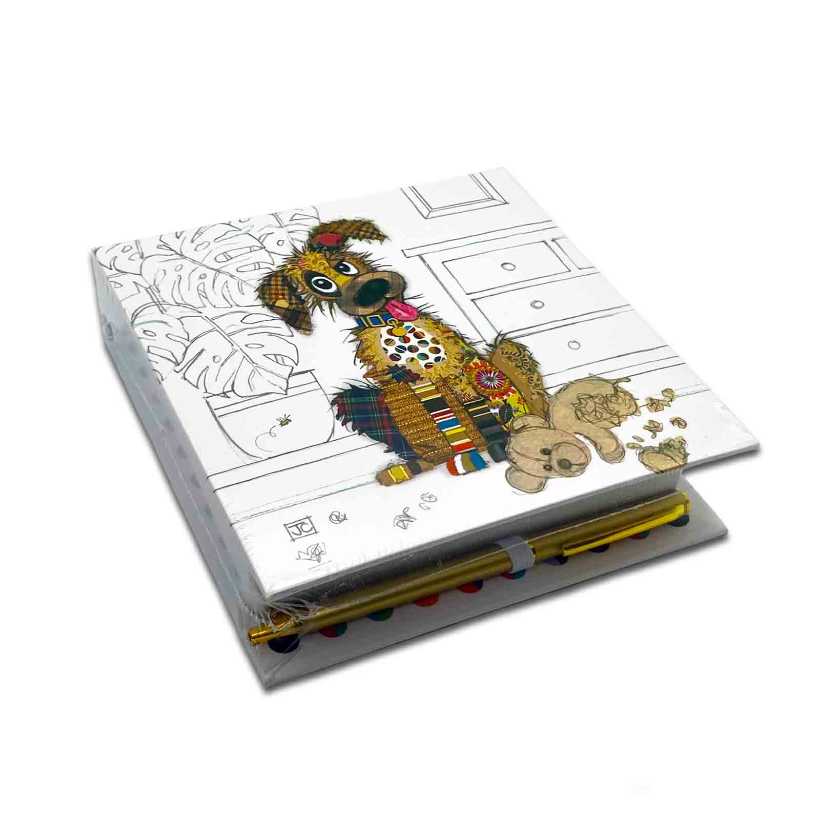 Murphy Mutt Bug Art Kook Hardcover Memo Pad with Pen