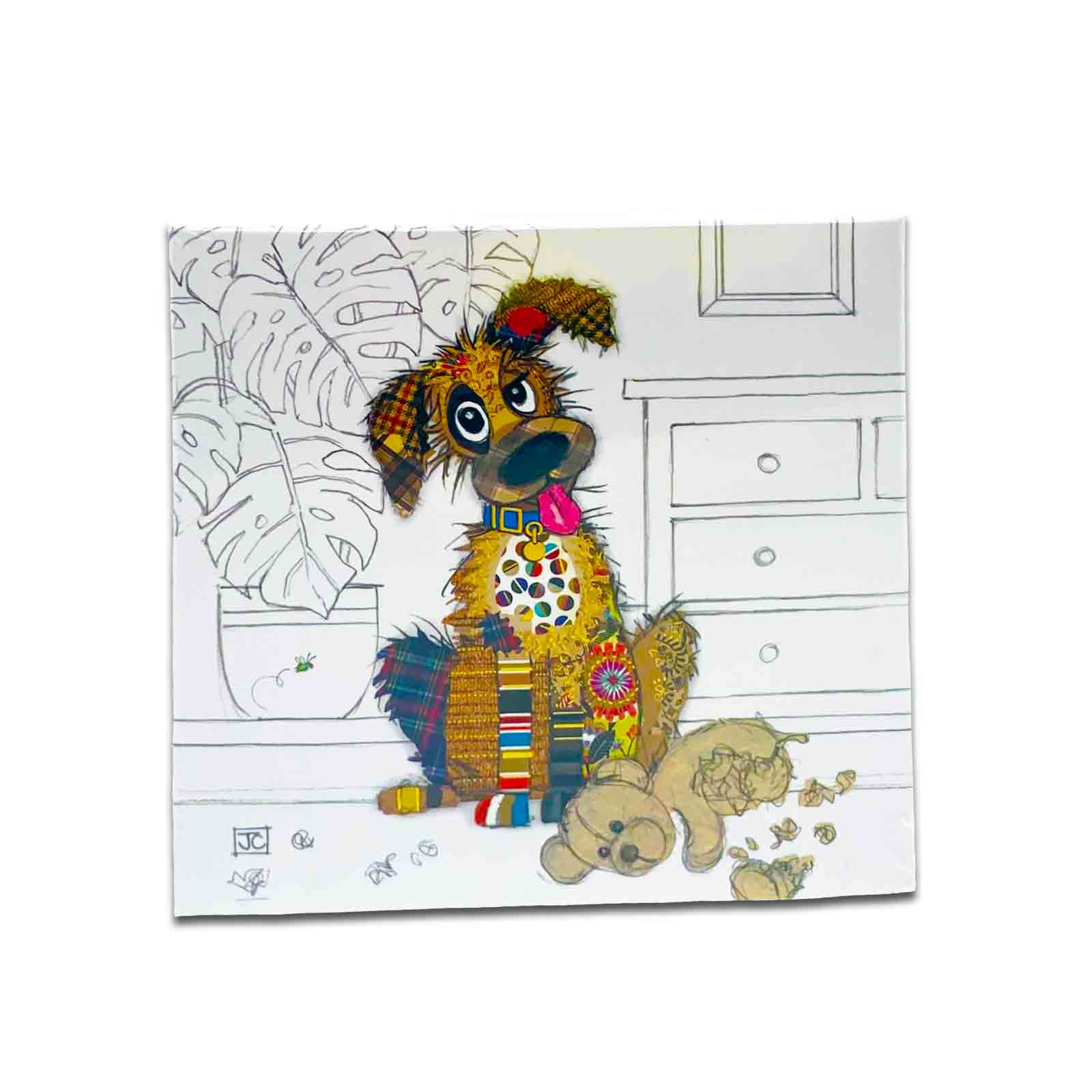 Murphy Mutt Bug Art Kook Hardcover Memo Pad with Pen
