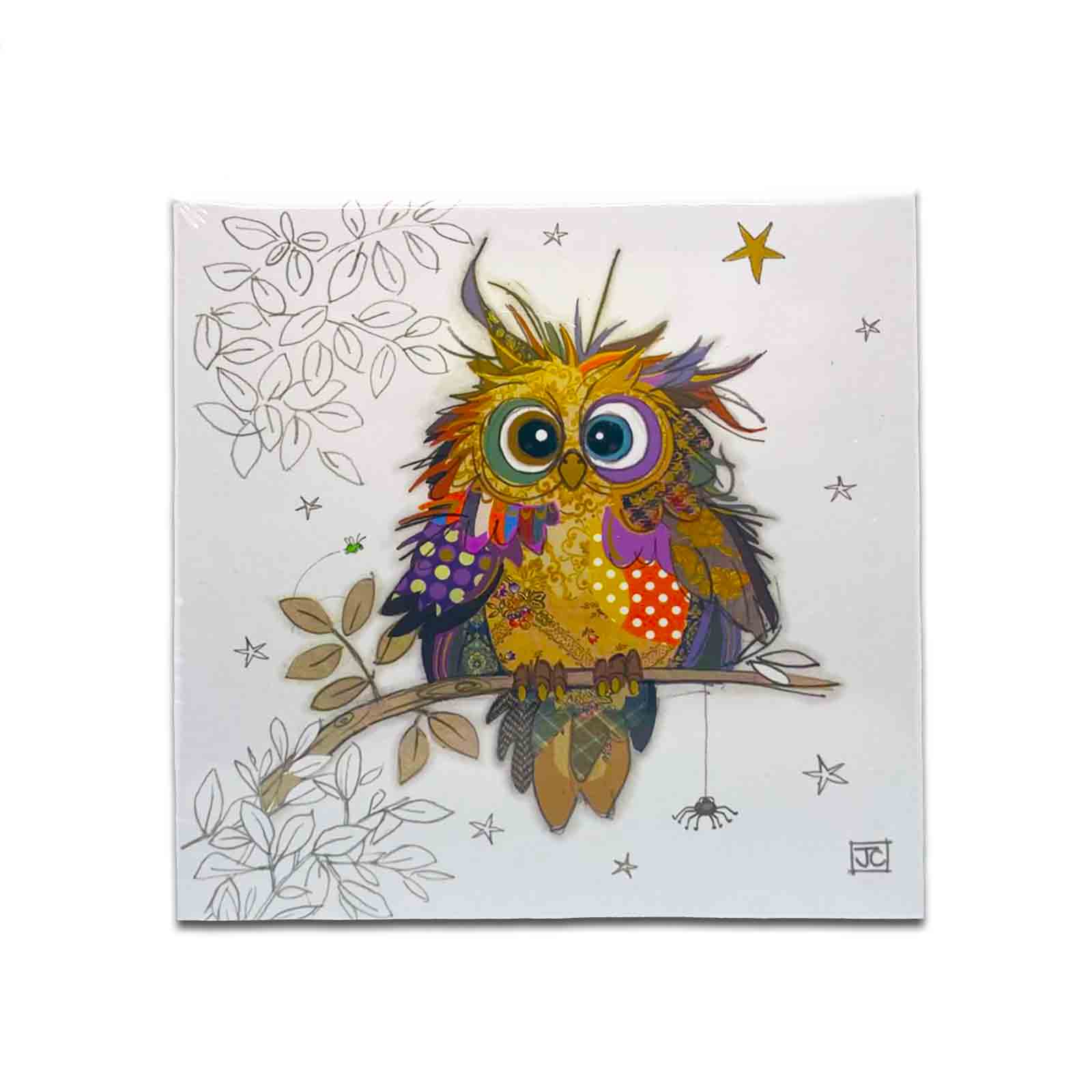 Otto Owl Bug Art Kook Hardcover Memo Pad with Pen