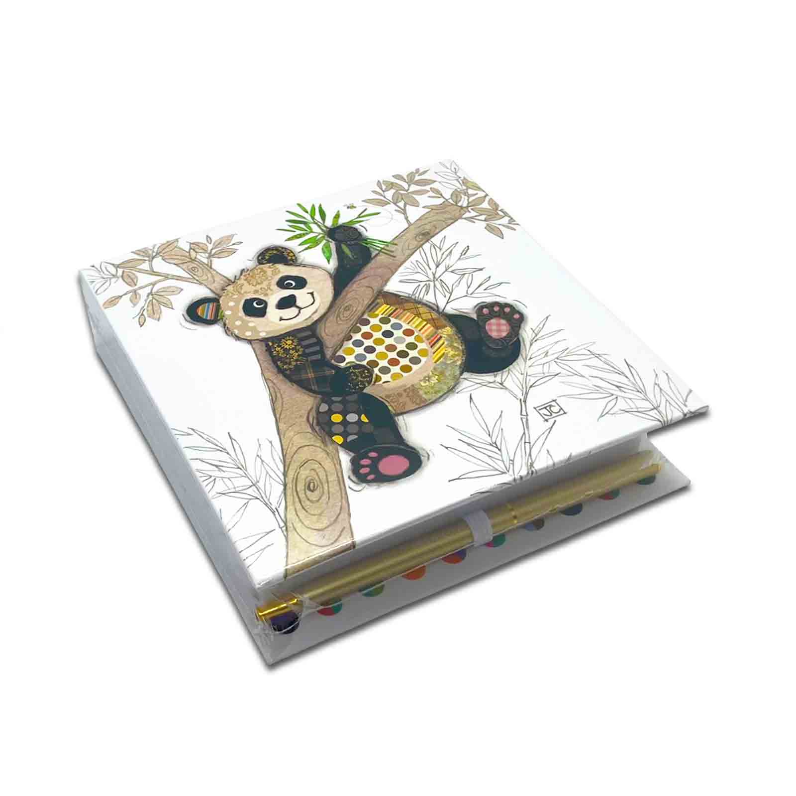 Po Zi Panda Bug Art Kook Hardcover Memo Pad with Pen