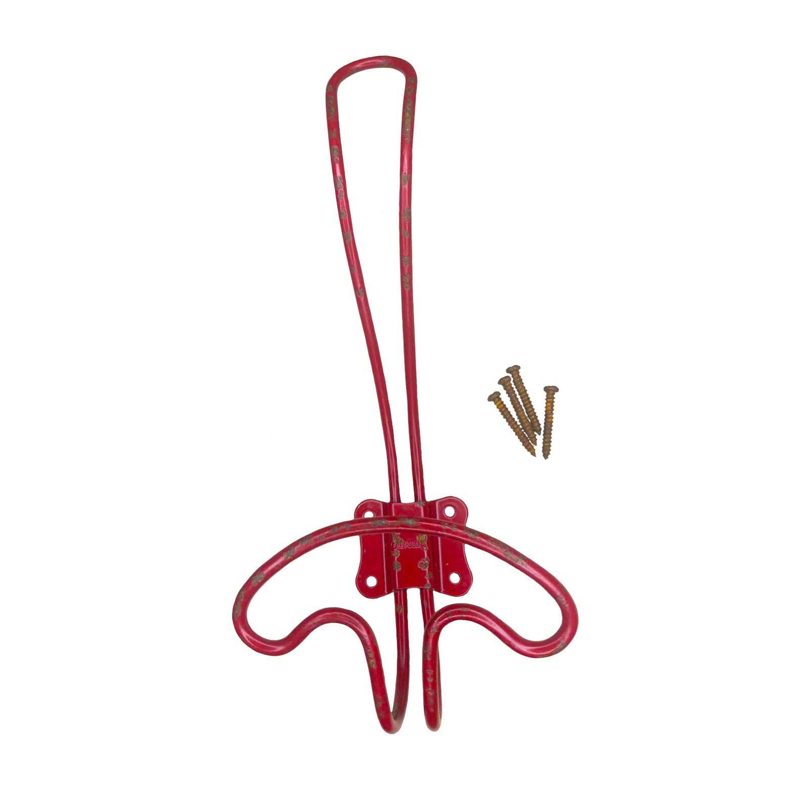 Vintage Style Rustic Coat Hook - Red