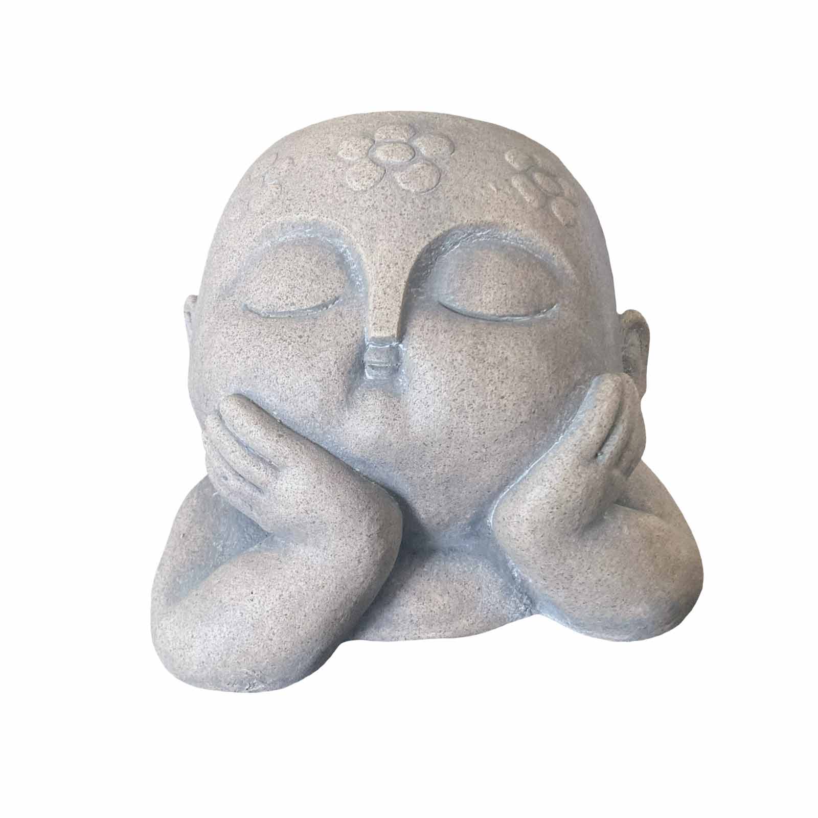 Monk Head Resin Planter - Indoor or Outdoor Pot Planter