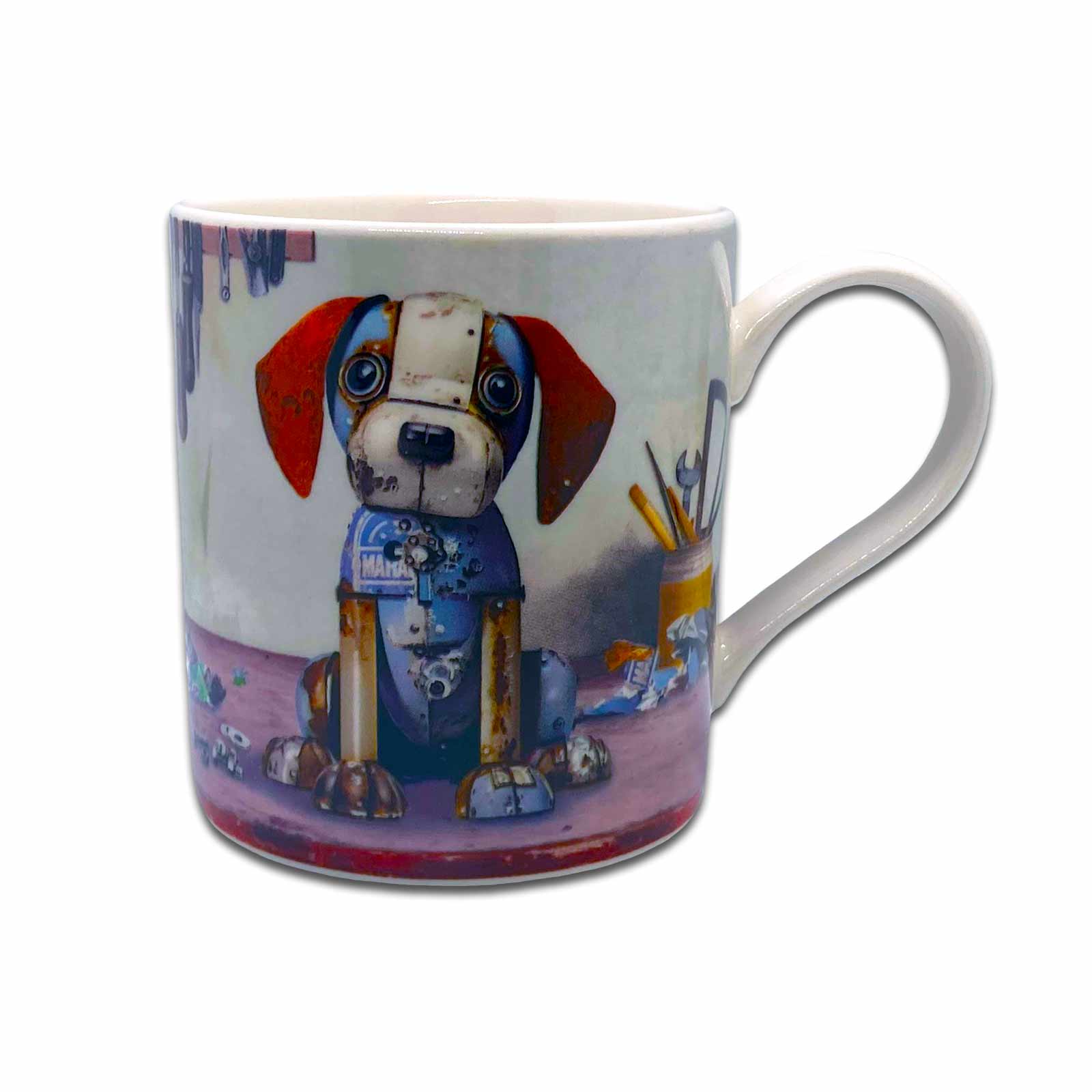 Scrap Dog - Bug Art Scraps Fine China Coffee Mug
