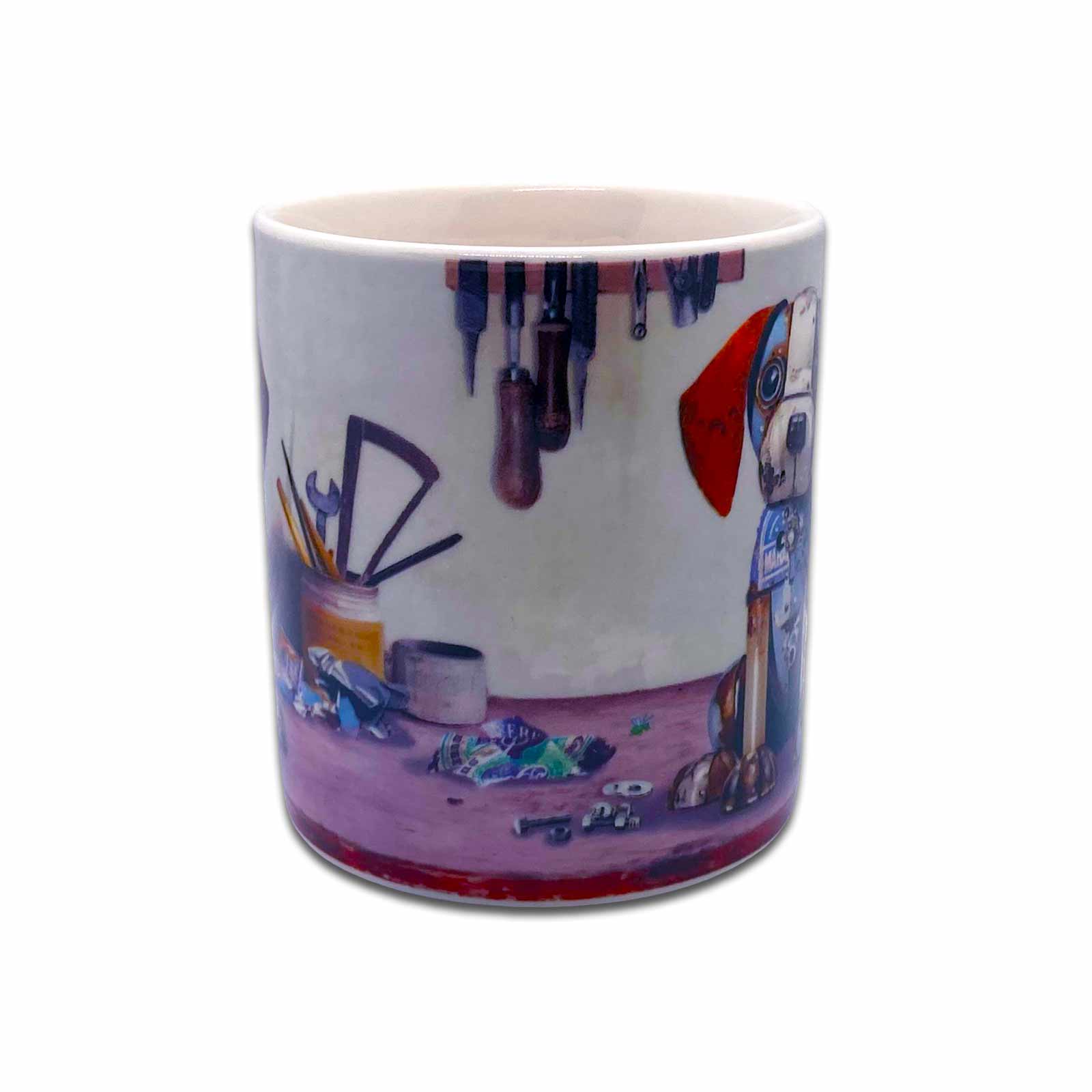 Scrap Dog - Bug Art Scraps Fine China Coffee Mug