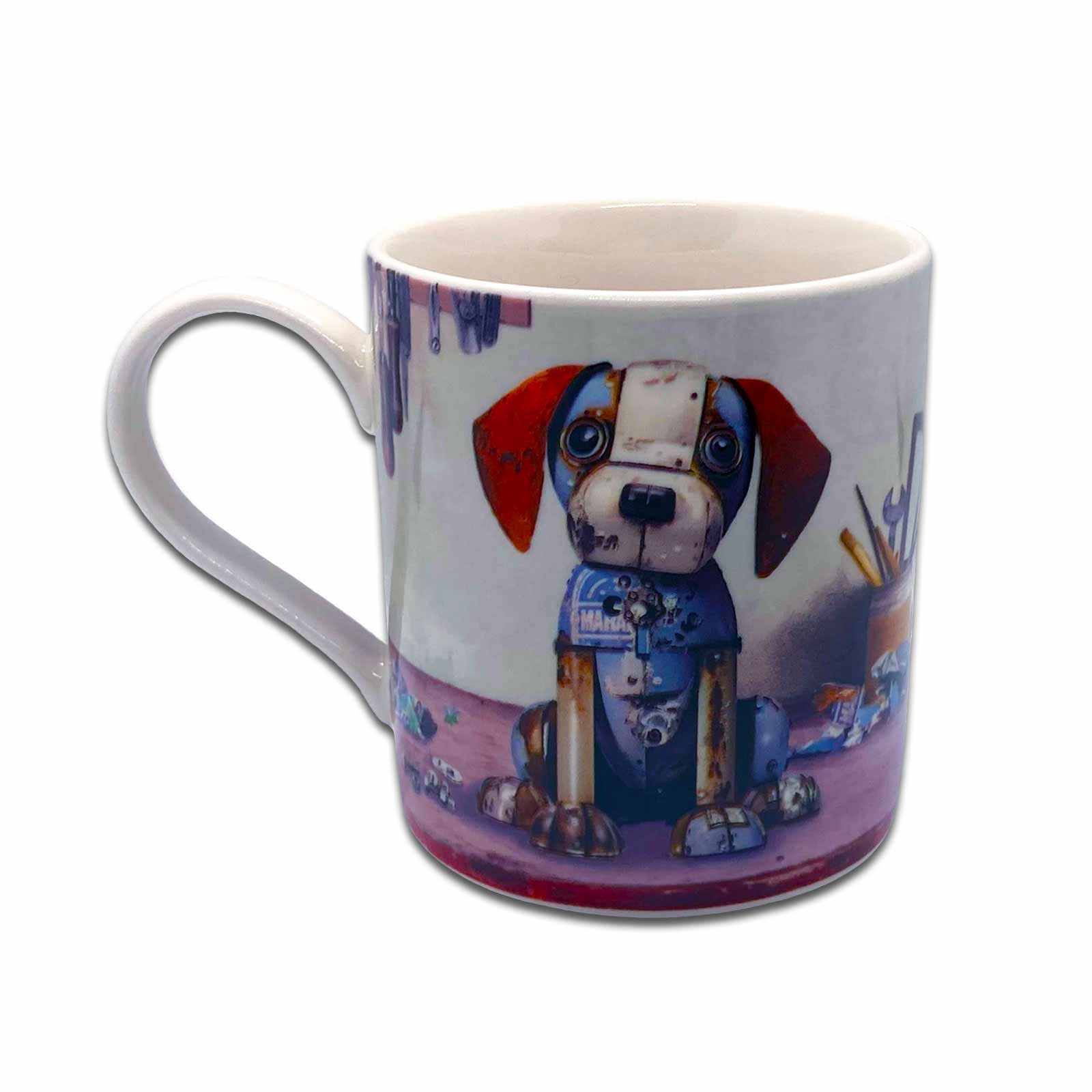 Scrap Dog - Bug Art Scraps Fine China Coffee Mug
