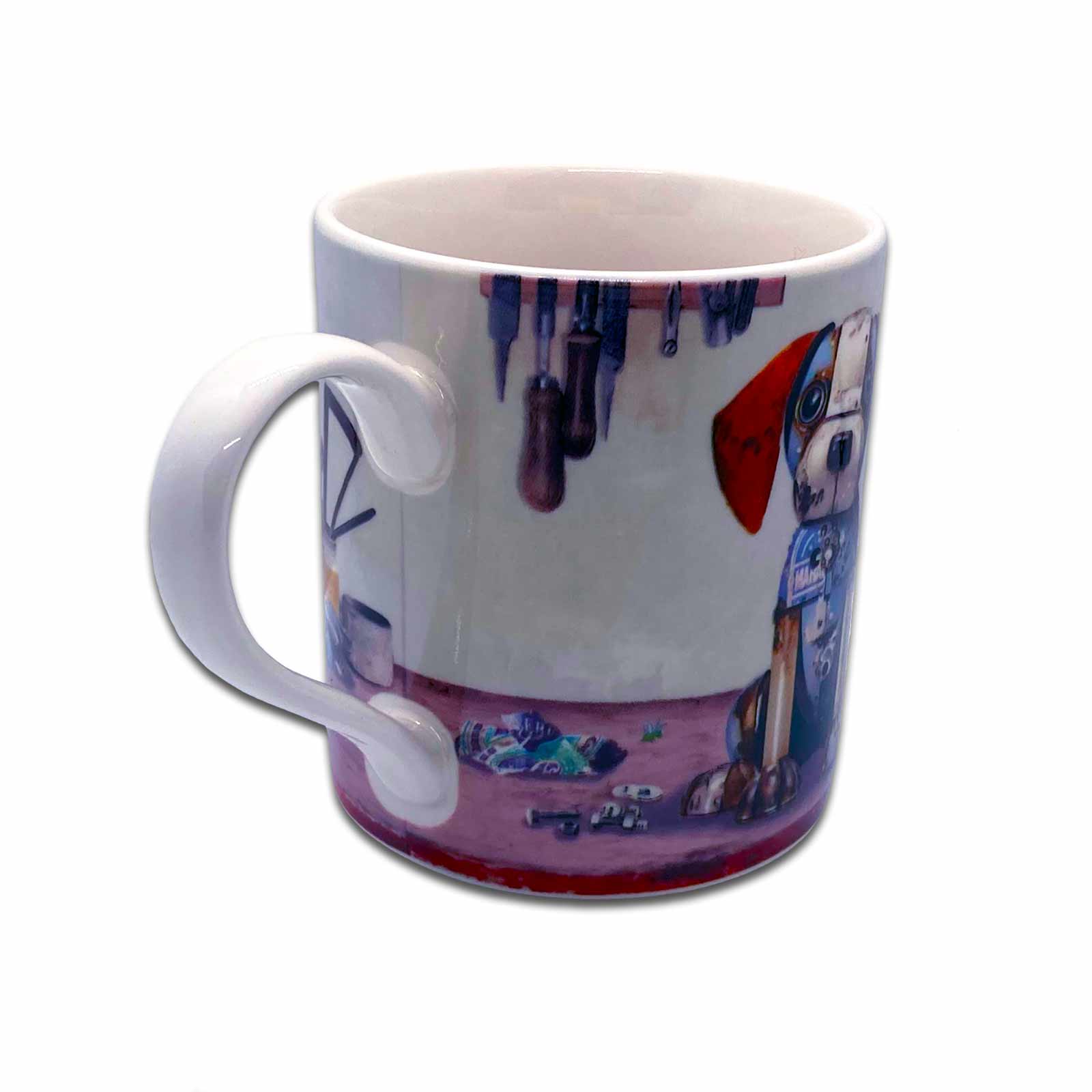 Scrap Dog - Bug Art Scraps Fine China Coffee Mug