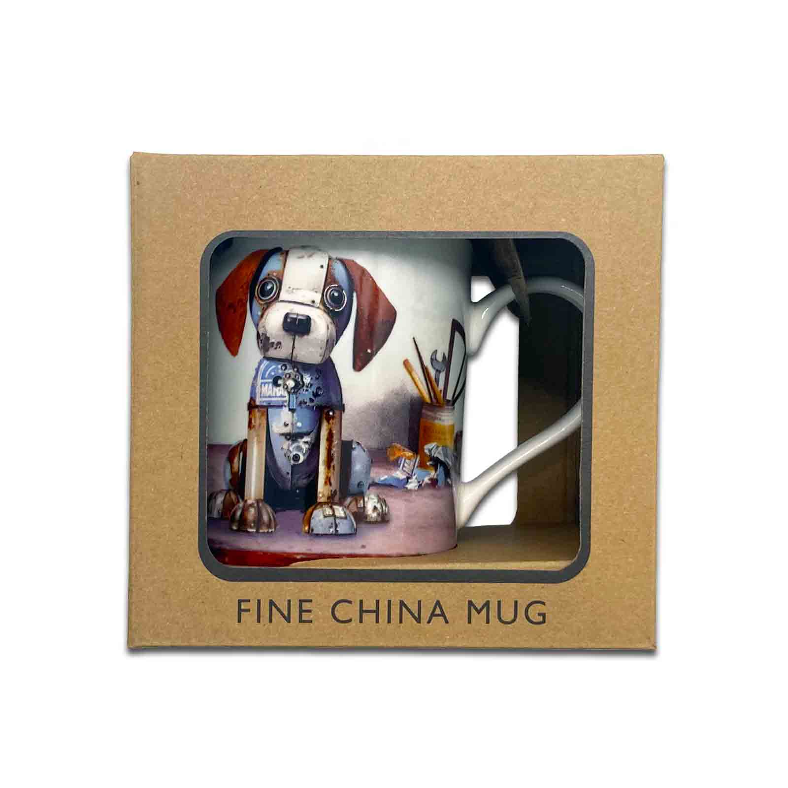 Scrap Dog - Bug Art Scraps Fine China Coffee Mug