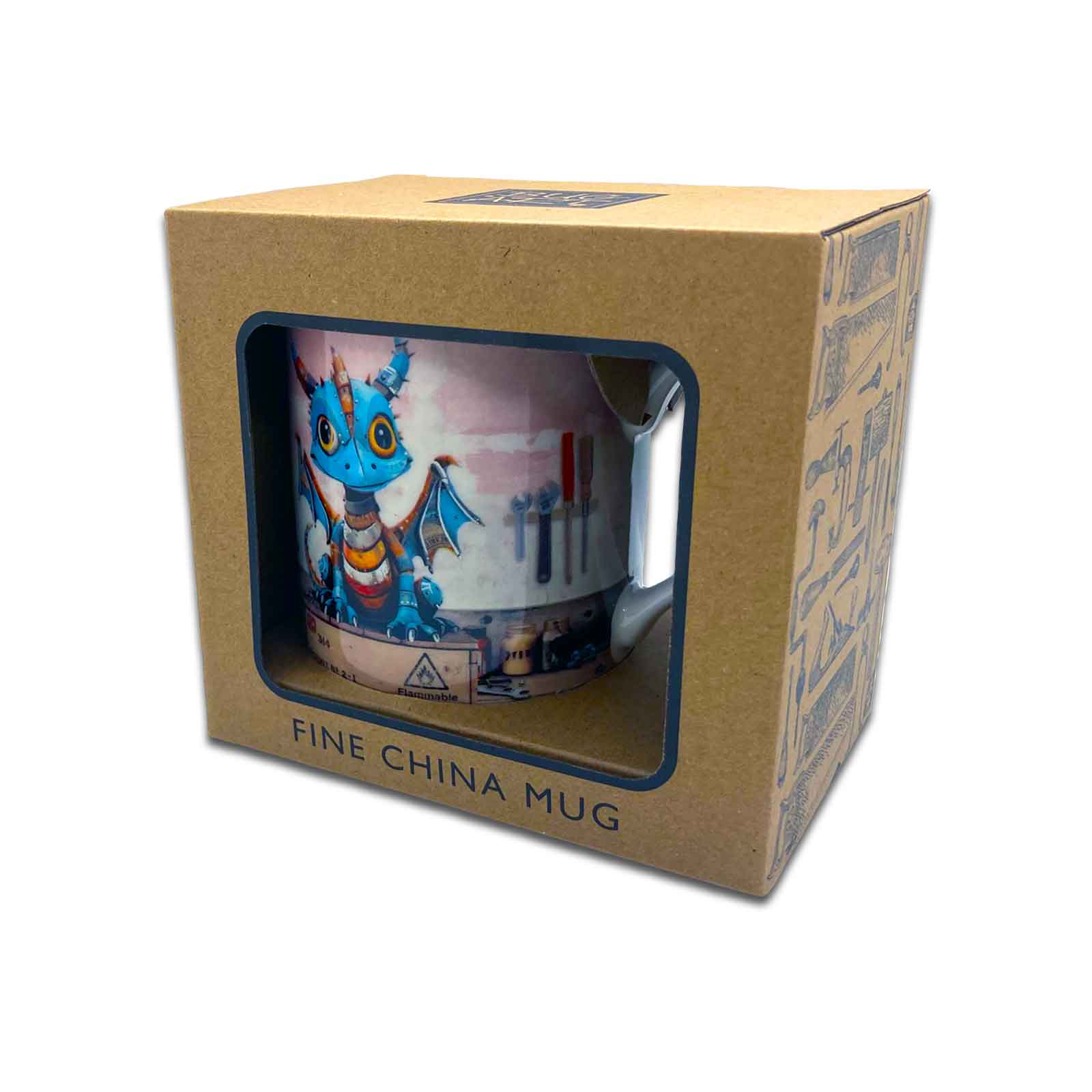 Scrap Dragon - Bug Art Scraps Gift Boxed Fine Art Coffee Mug