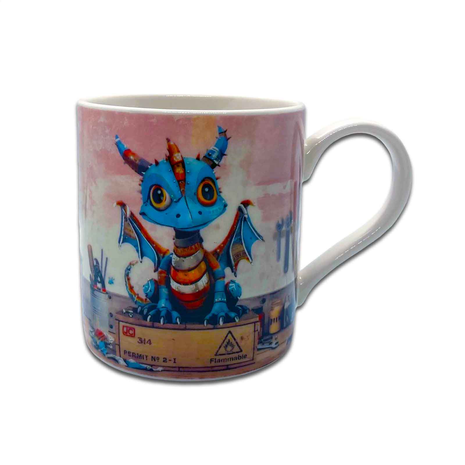 Scrap Dragon - Bug Art Scraps Gift Boxed Fine Art Coffee Mug