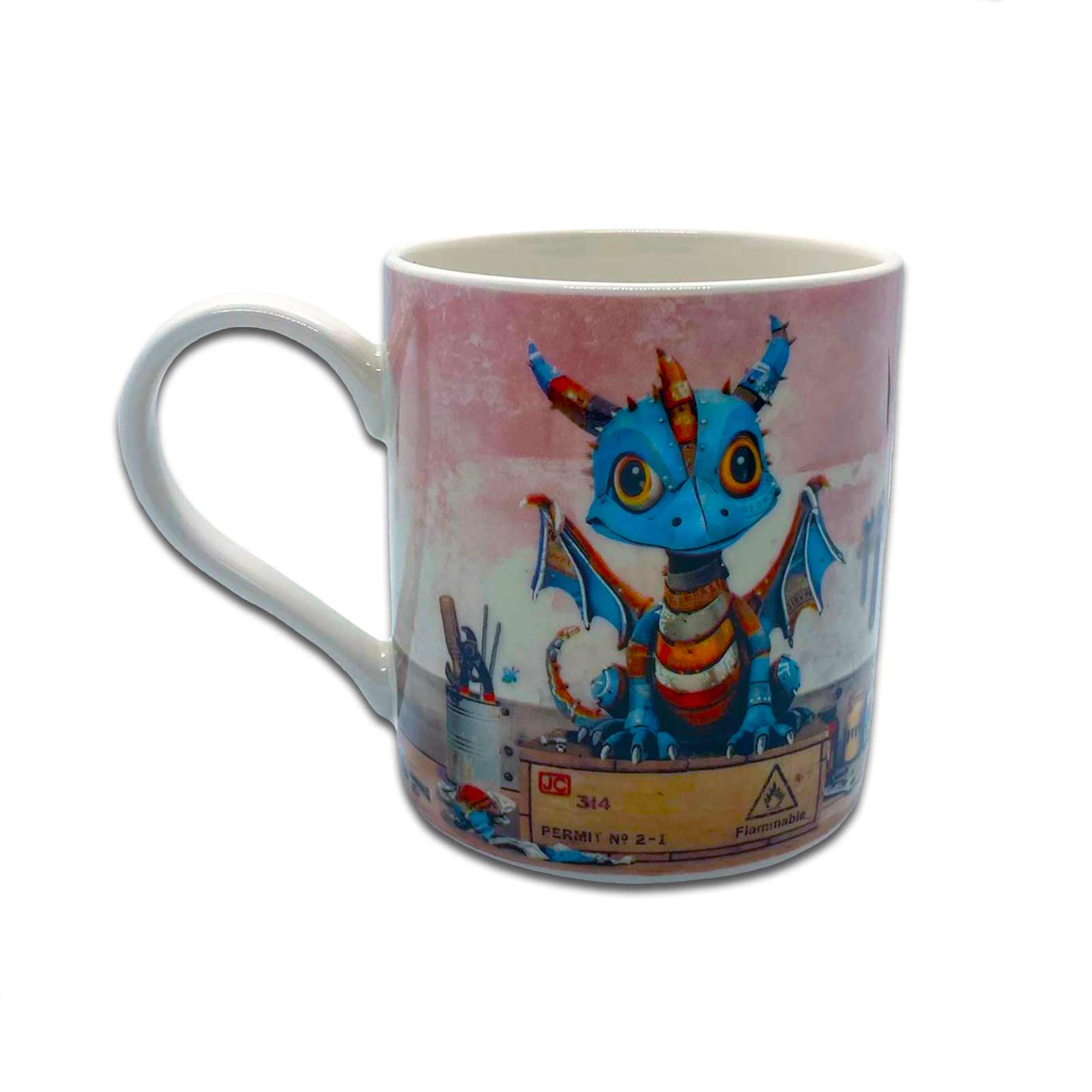 Scrap Dragon - Bug Art Scraps Gift Boxed Fine Art Coffee Mug