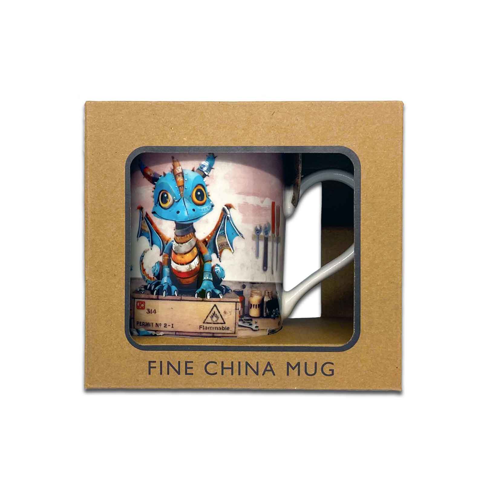 Scrap Dragon - Bug Art Scraps Gift Boxed Fine Art Coffee Mug