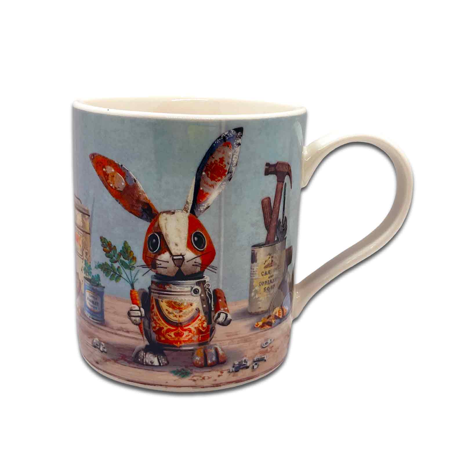 Scrap Rabbit - Bug Art Scraps Gift Boxed Fine China Coffee Mug