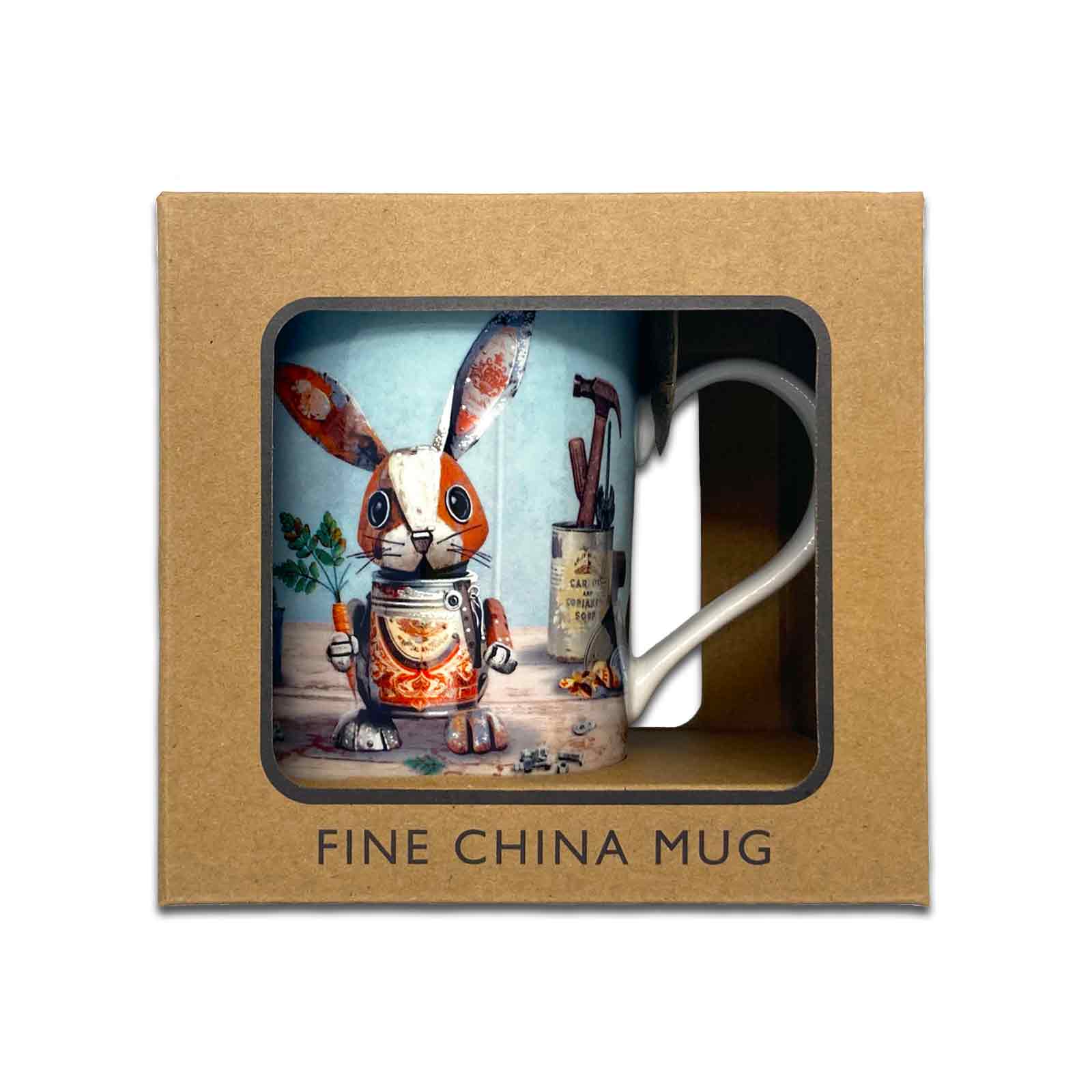 Scrap Rabbit - Bug Art Scraps Gift Boxed Fine China Coffee Mug