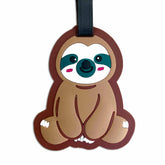 Sitting Sloth Rubber Luggage Bag Tag