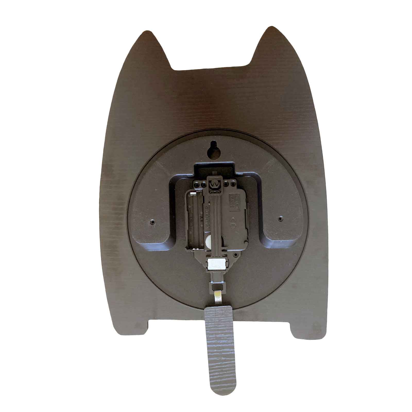 Striped Cat Pendulum Wall Clock