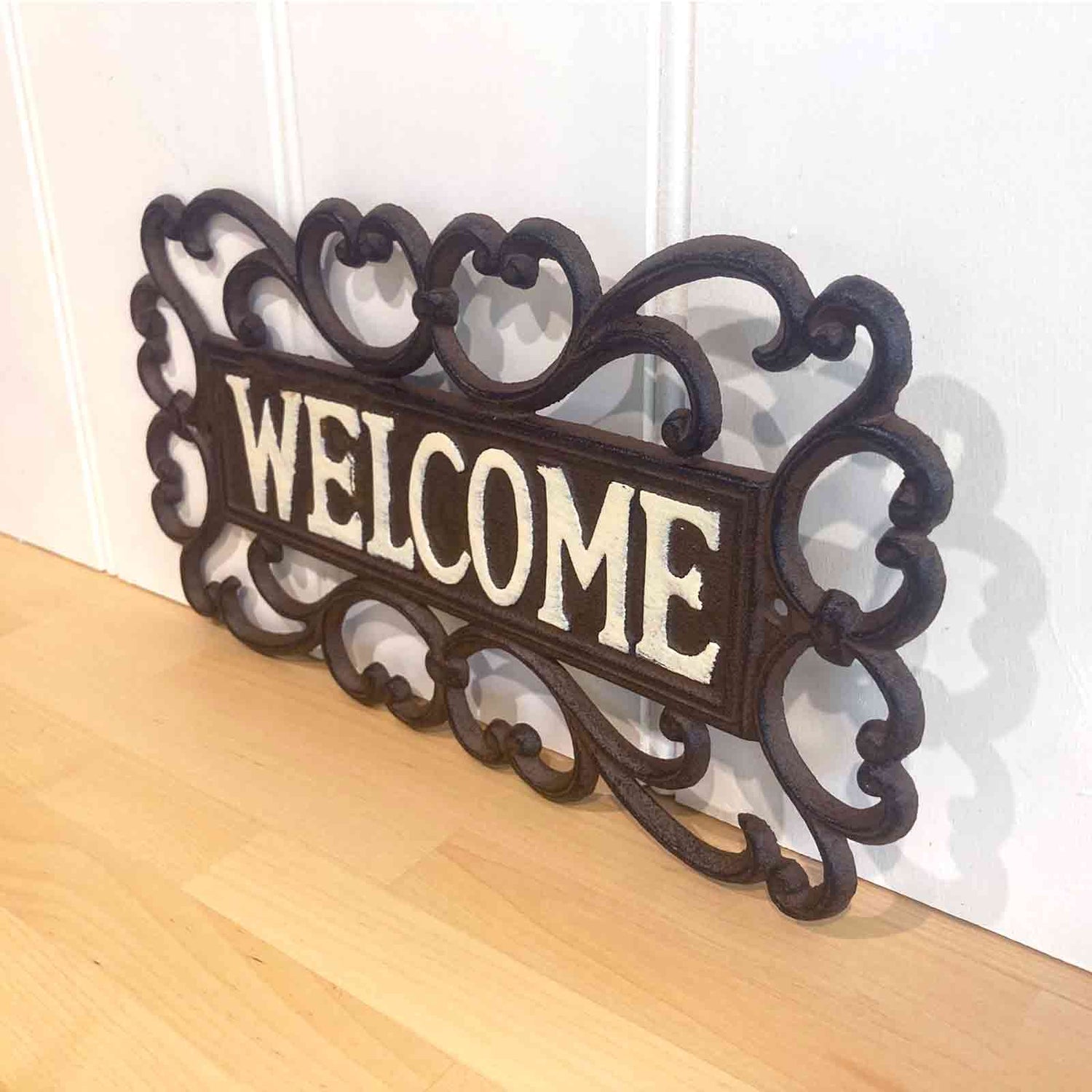Vintage Style "Welcome" Cast Iron Sign