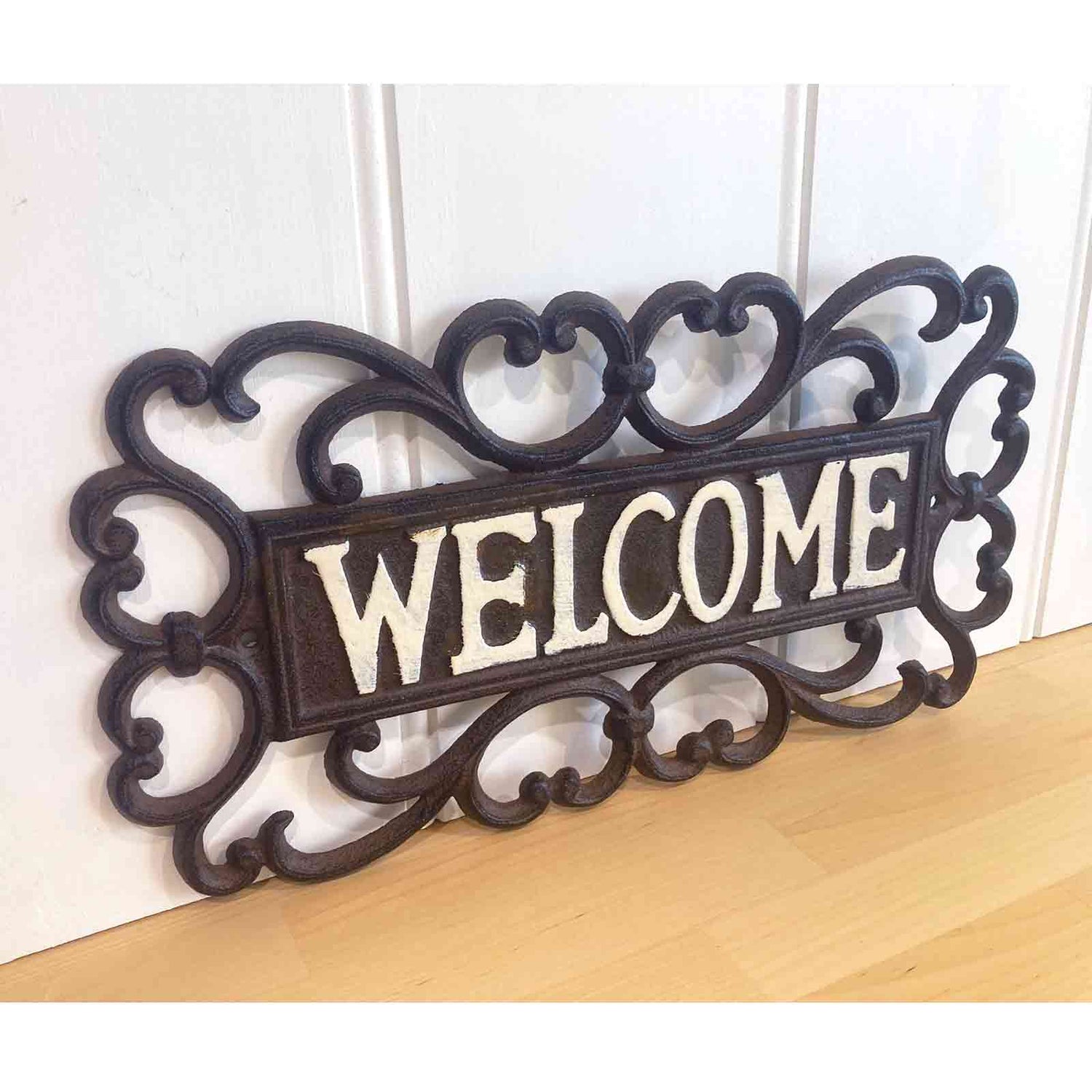 Vintage Style "Welcome" Cast Iron Sign