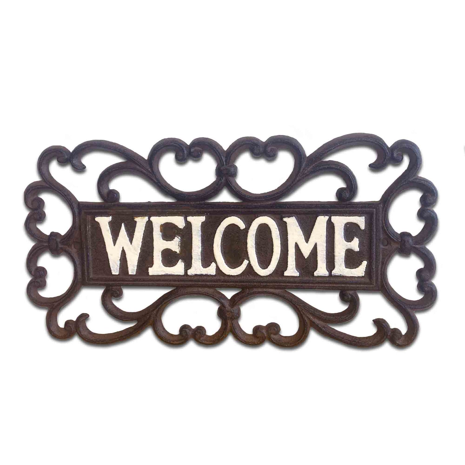 Vintage Style "Welcome" Cast Iron Sign