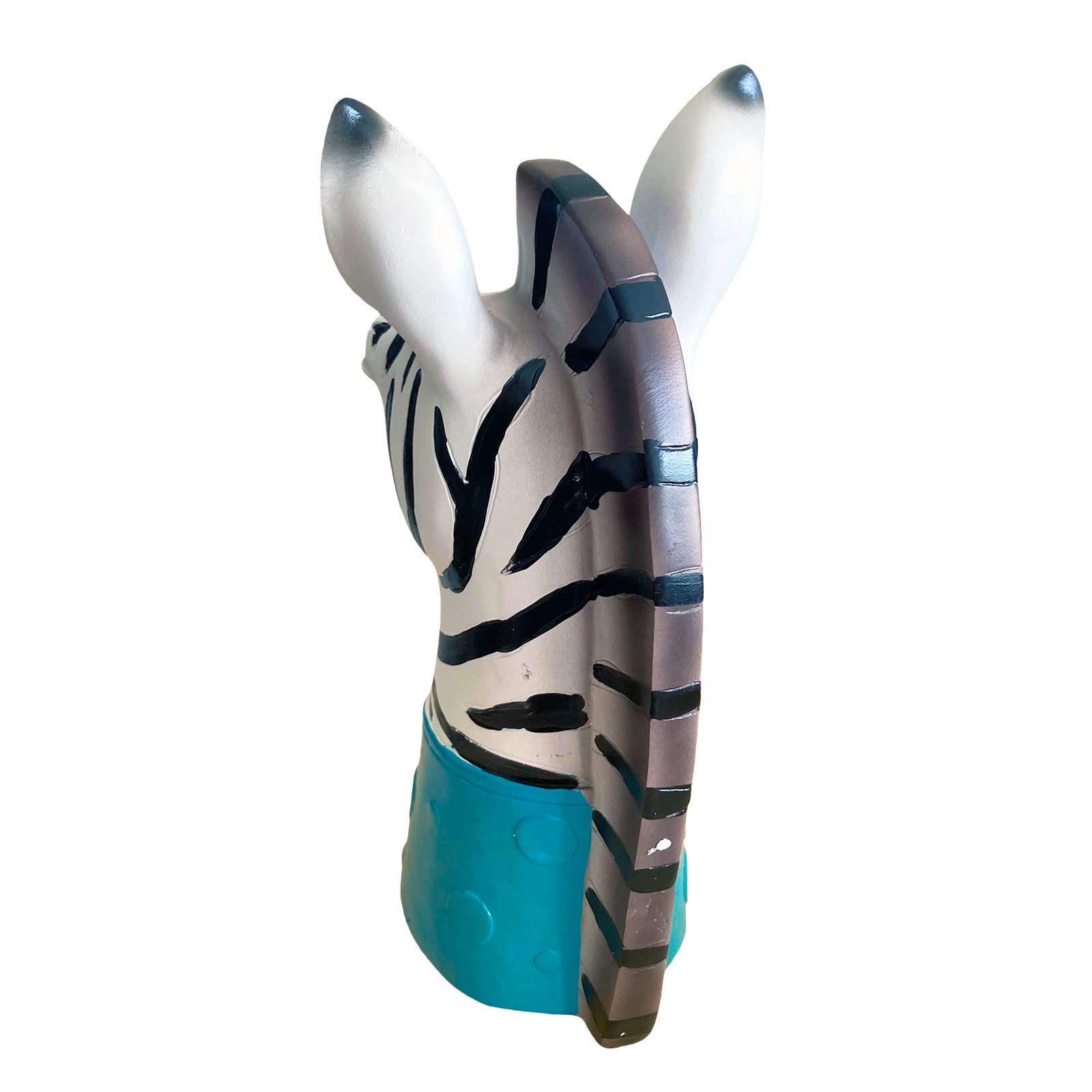 Zebra Blowing Bubbles Resin Vase