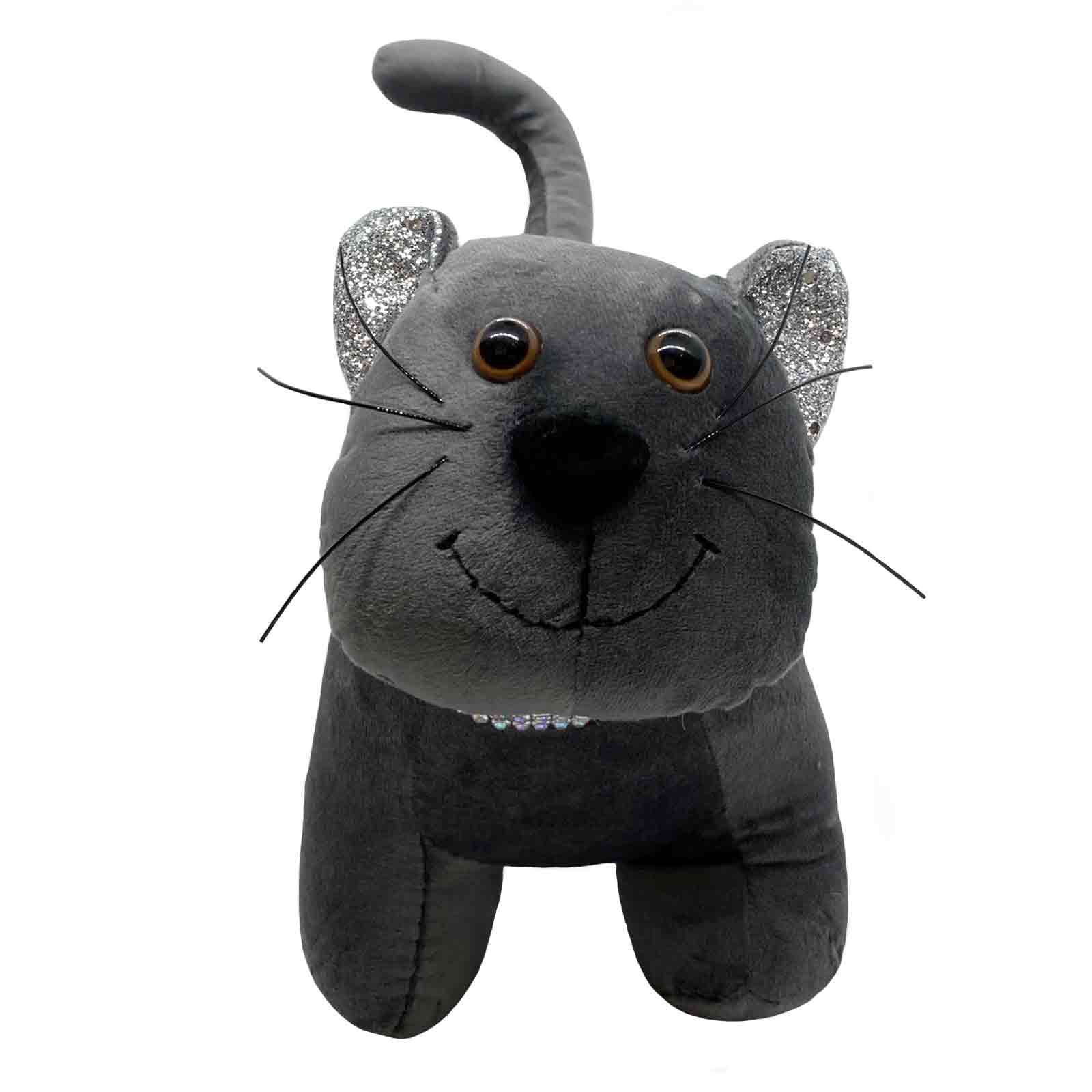 Cat with Bling Door Stop - Hello Homewares - Fabric Door Stopper