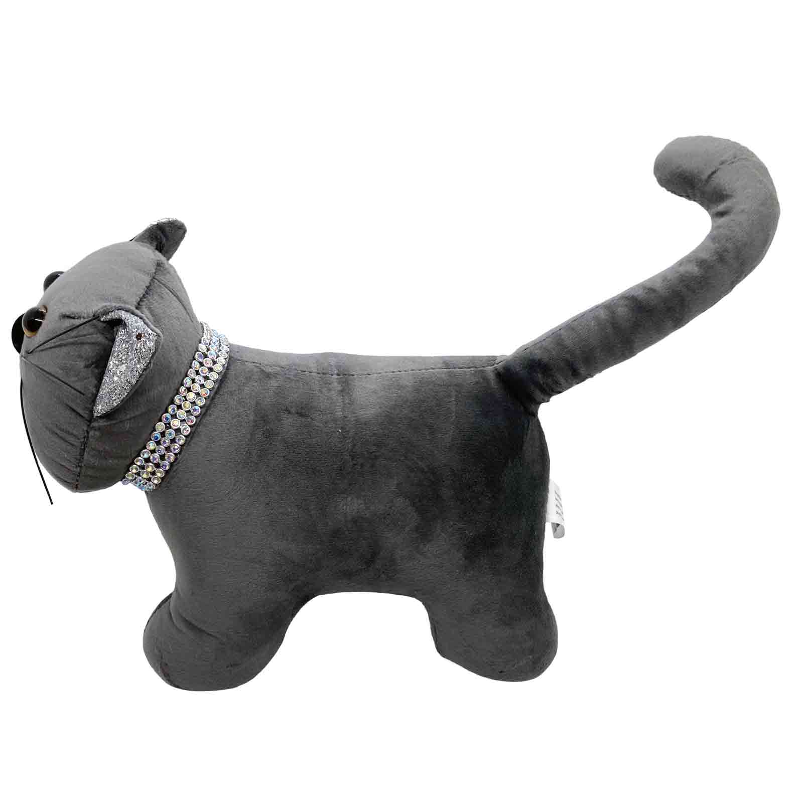 Cat with Bling Door Stop - Hello Homewares - Fabric Door Stopper