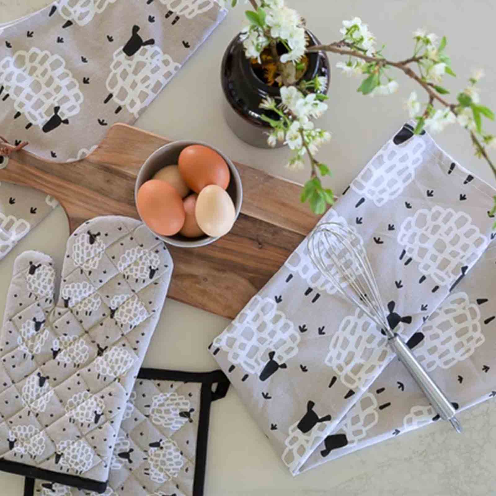 Grey Sheep 100% Cotton Tea Towel