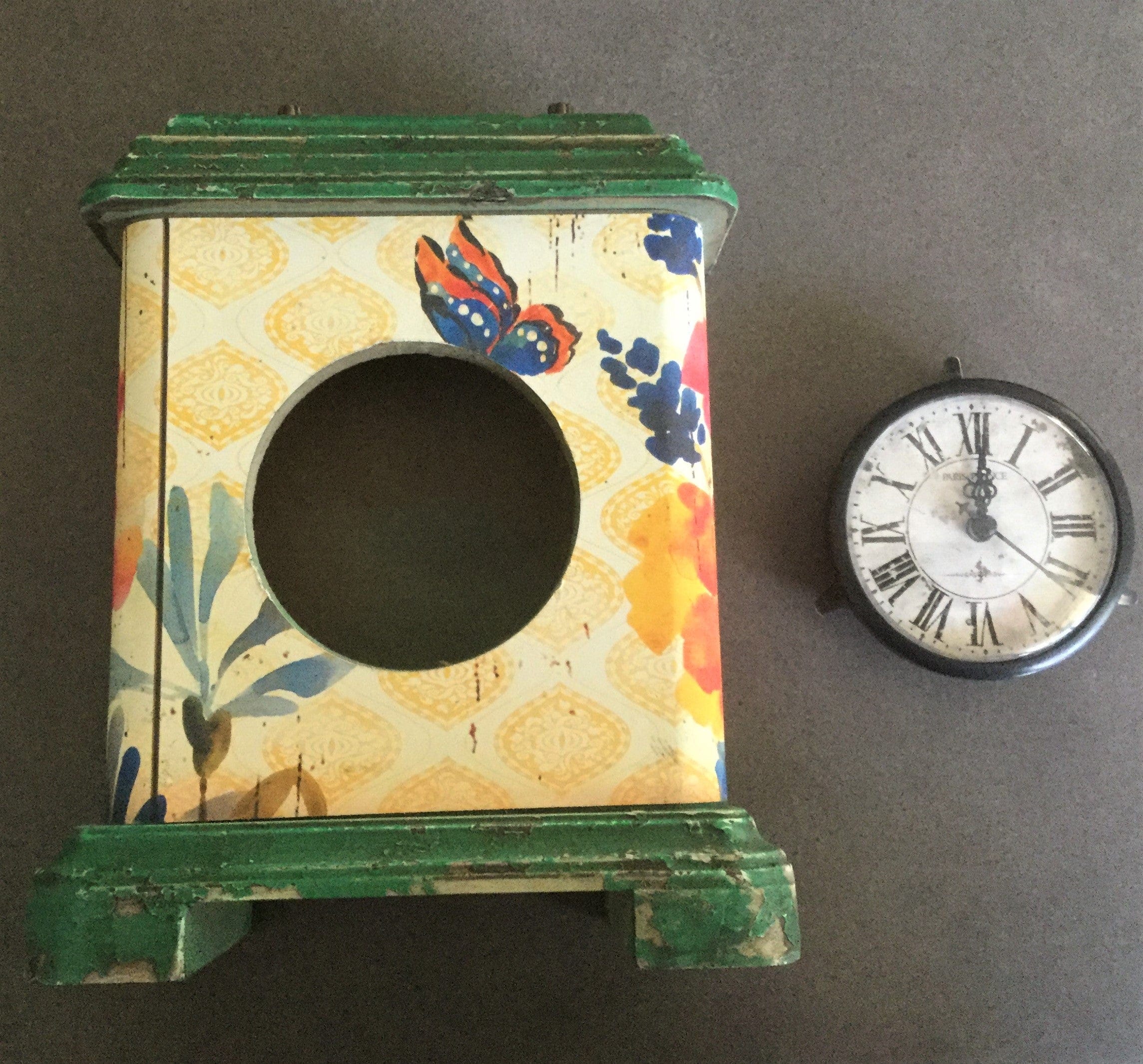 Apple Green Mantel Clock.