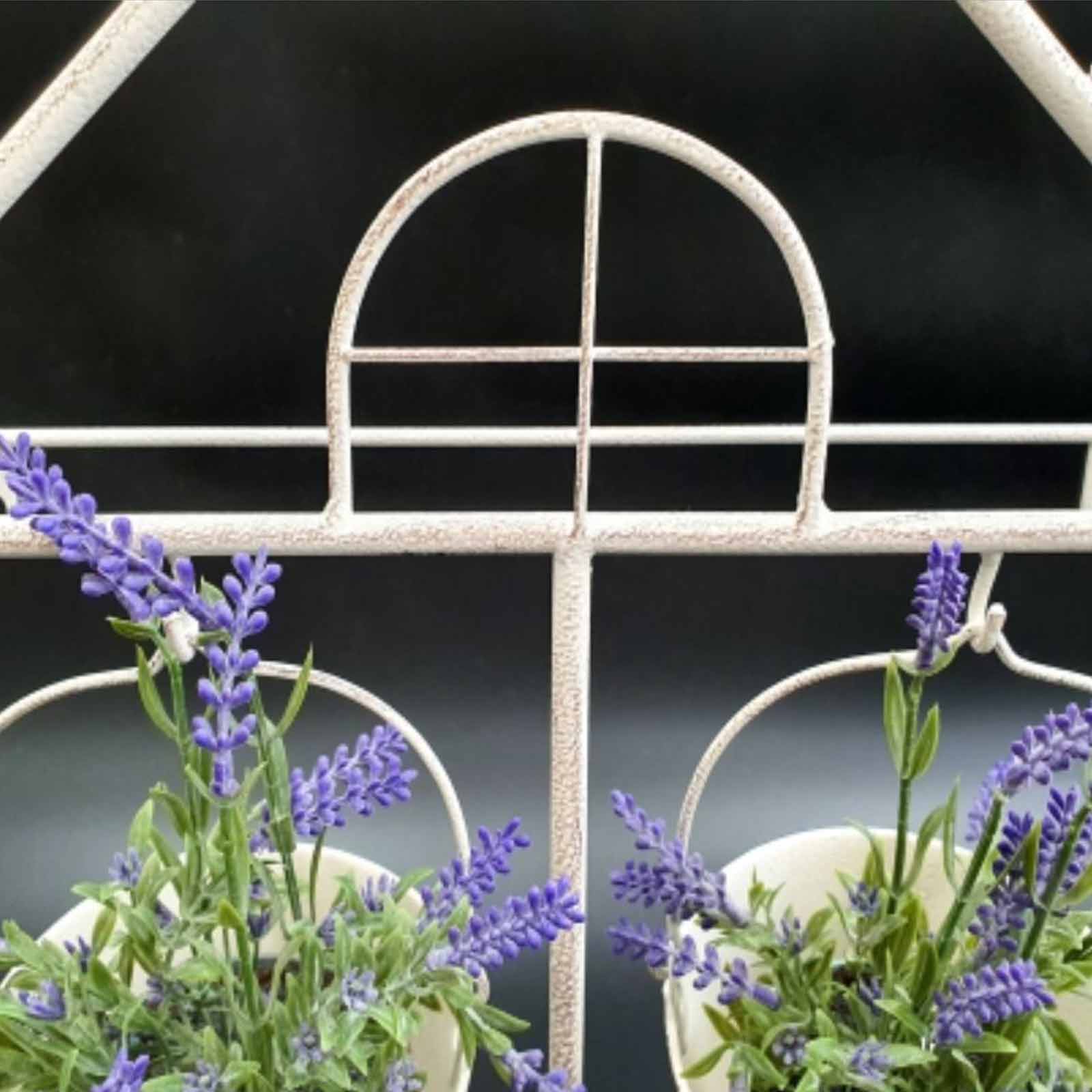 2 Tier Hanging Bucket Metal Wall Planter