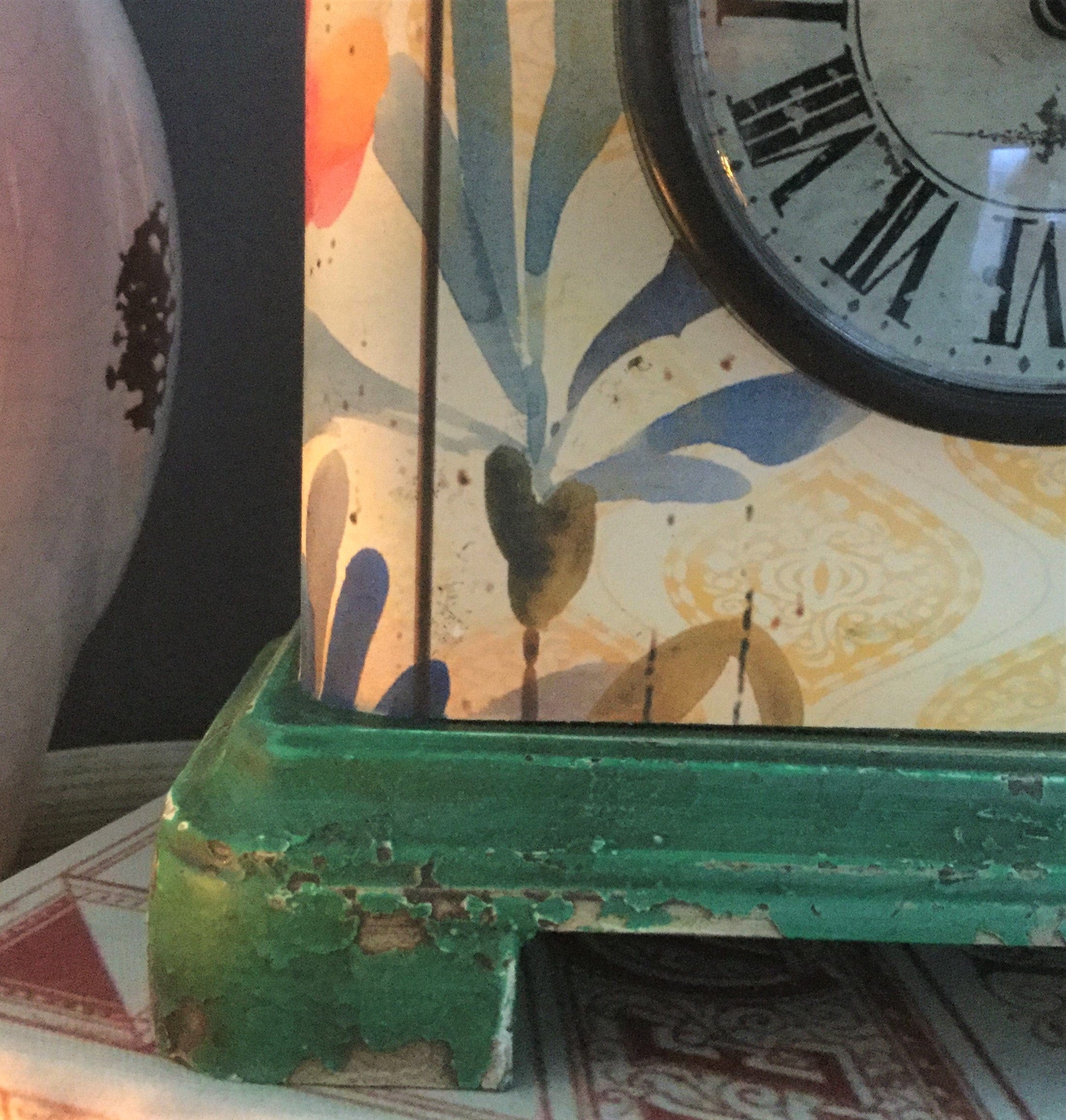 Apple Green Mantel Clock.