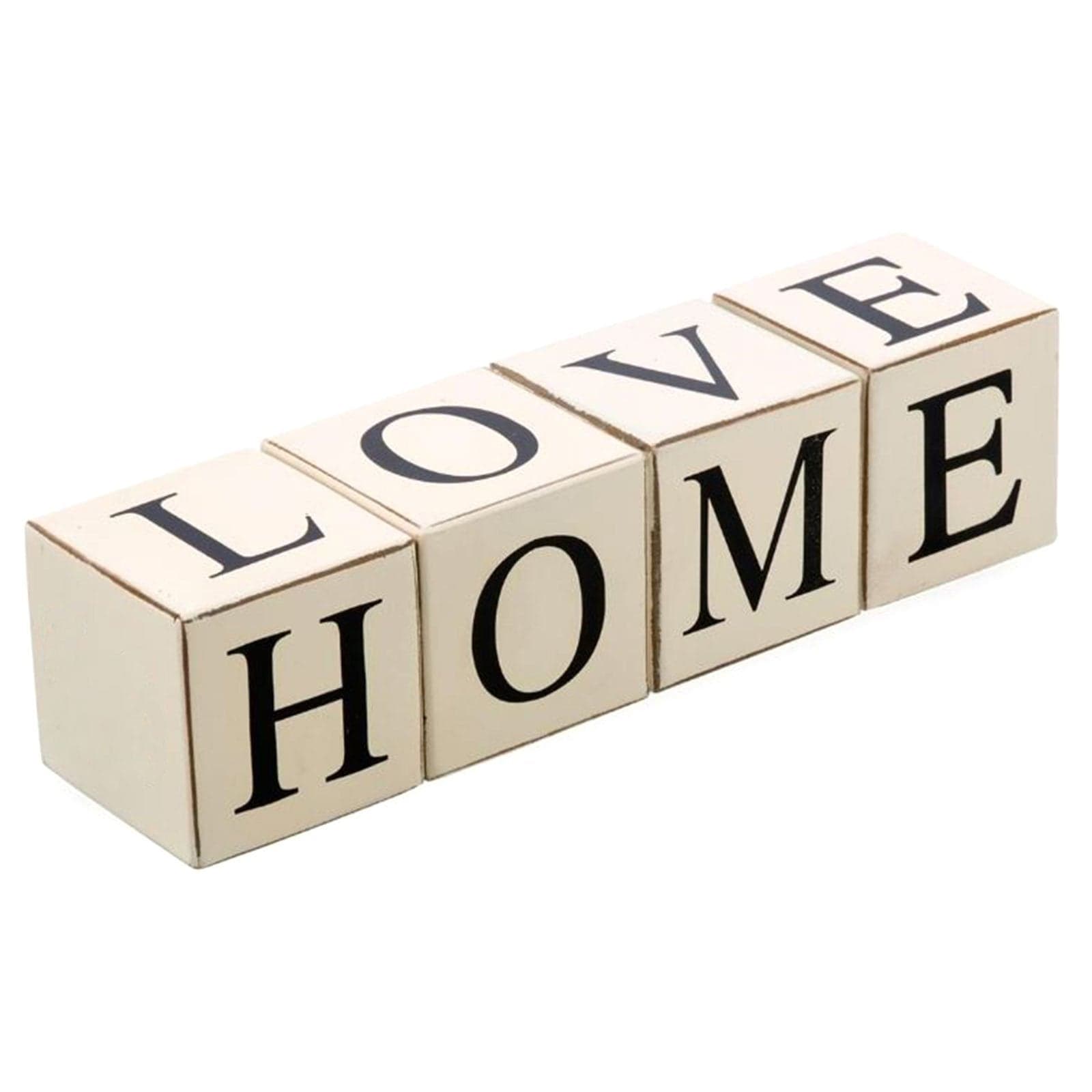 LOVE HOME Wooden Letter Blocks - White.