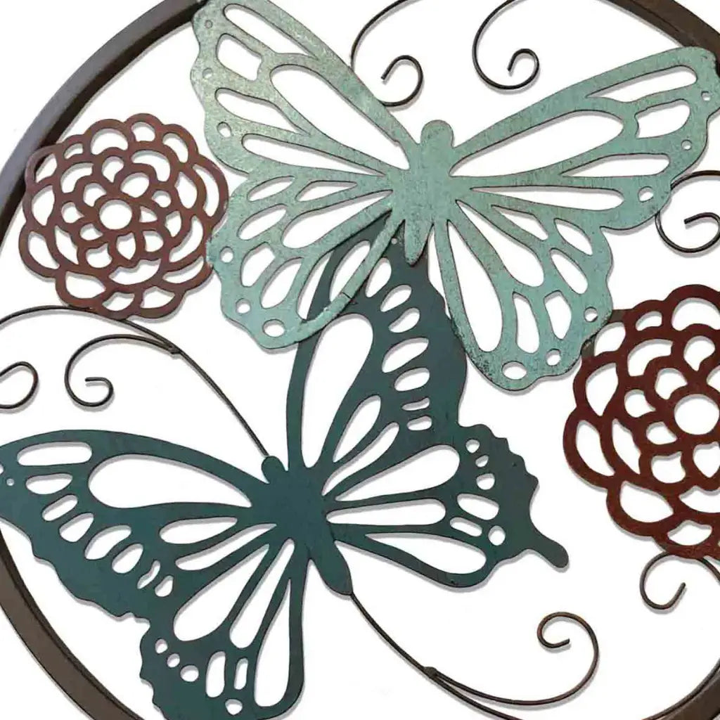 50cm Round Butterfly Wall Decor - 2 Styles Available -