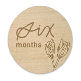 Floral Wooden Baby Milestone Cards