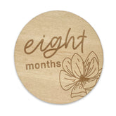 Floral Wooden Baby Milestone Cards