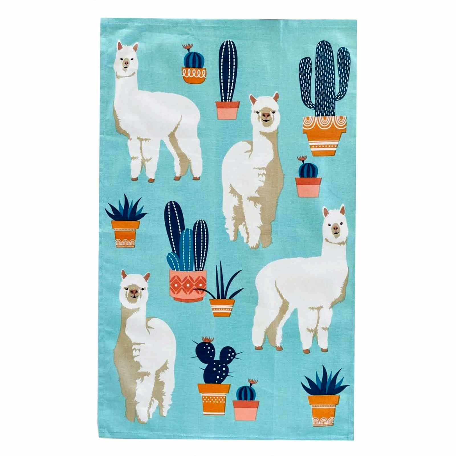 ALPACA 100% Cotton Tea Towels Designed in Australia Unique Tea Towel