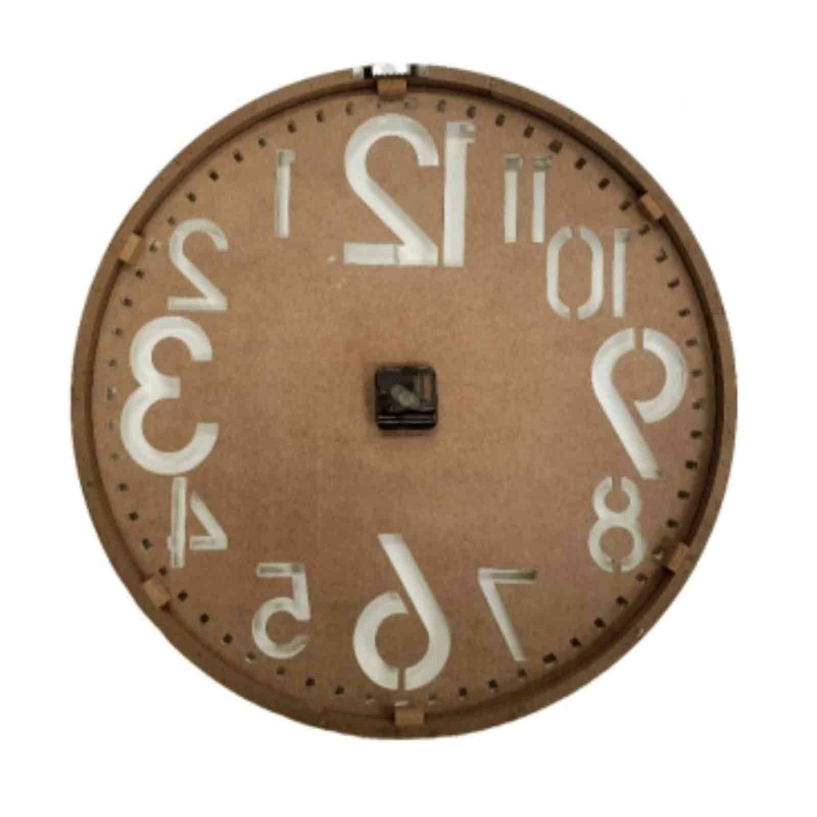 60cm White Cut-Out Wall Clock - Hello Homewares