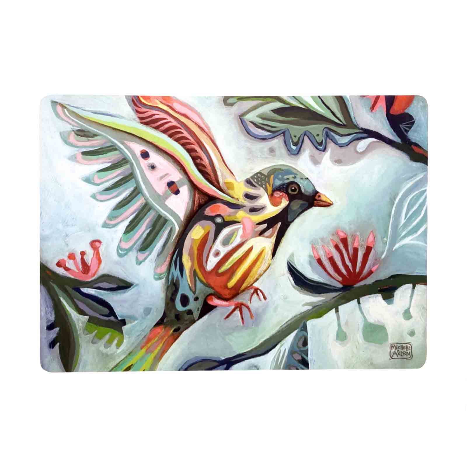Bird Flower Placemats Set of 4 Allen Deigns