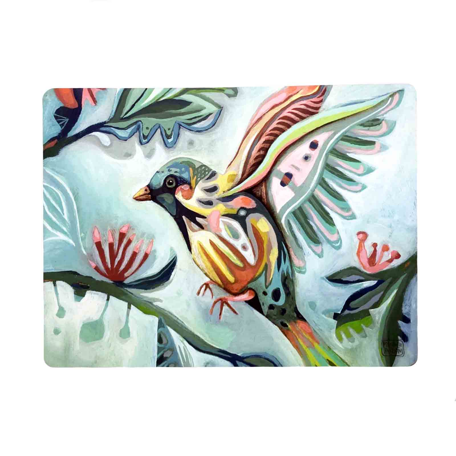 Bird Flower Placemats Set of 4 Allen Designs