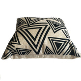 Black Geometric Cushion - 45cm.