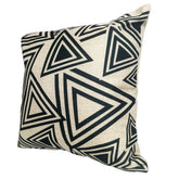 Black Geometric Cushion - 45cm.
