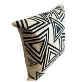 Black Geometric Cushion - 45cm.