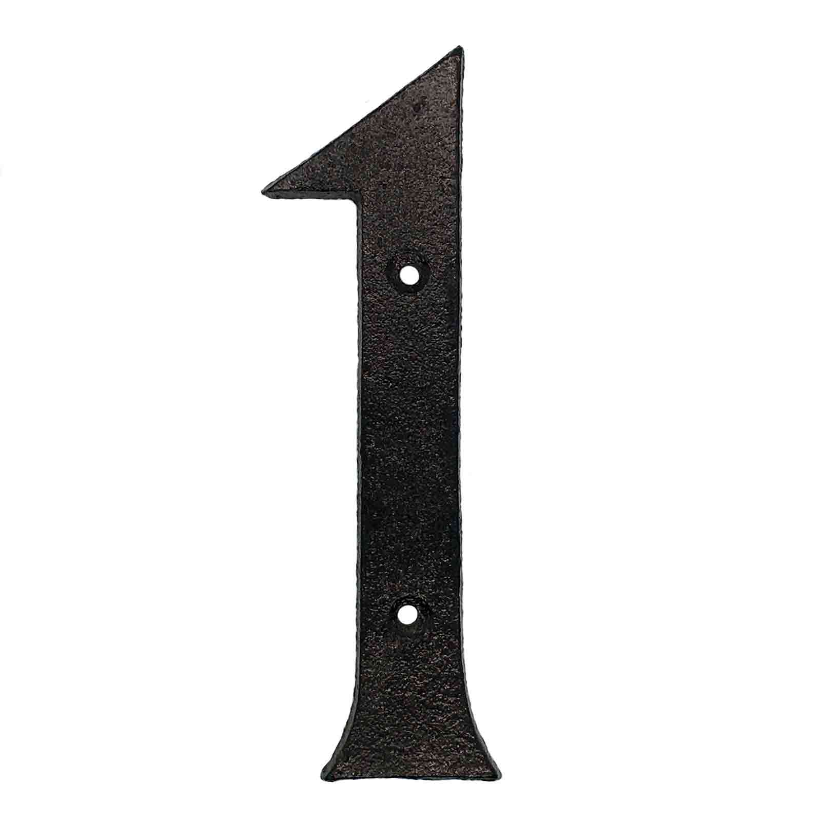 Black Cast Iron House Numbers & Letters