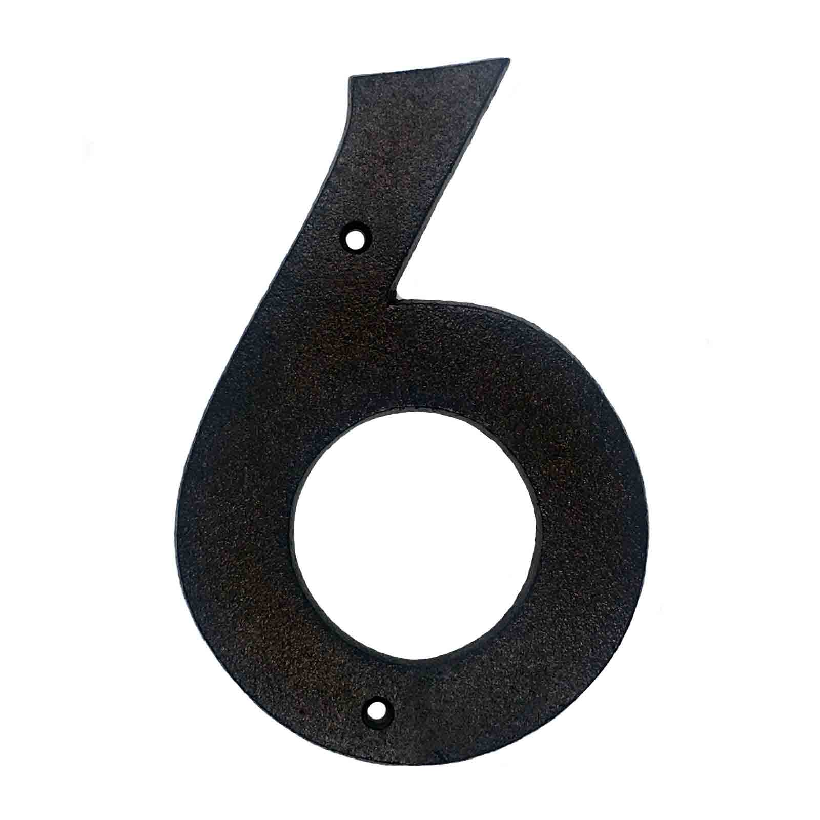 Black Cast Iron House Numbers & Letters