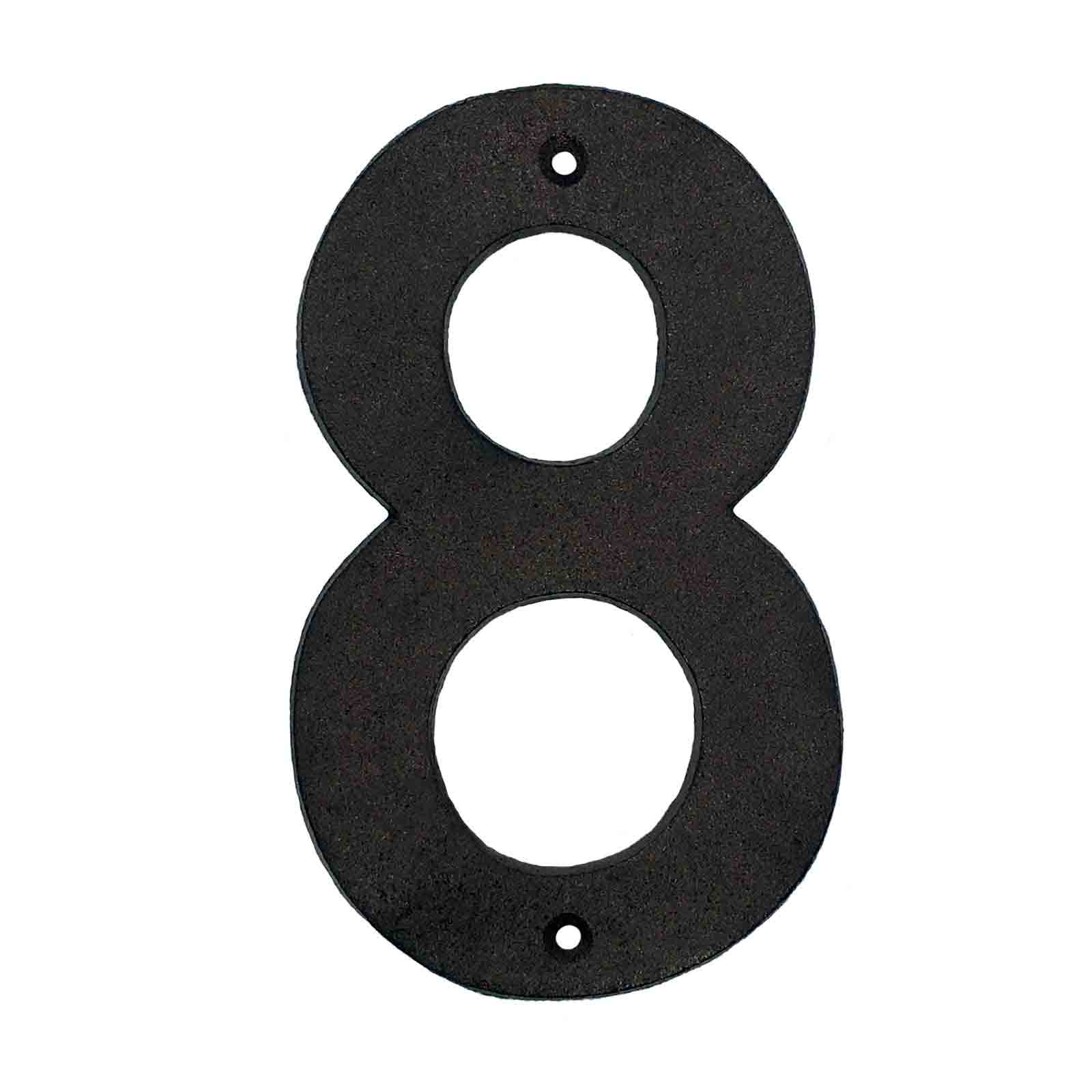 Black Cast Iron House Numbers & Letters